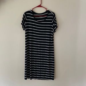 Maternity Summer Dress. Black and White